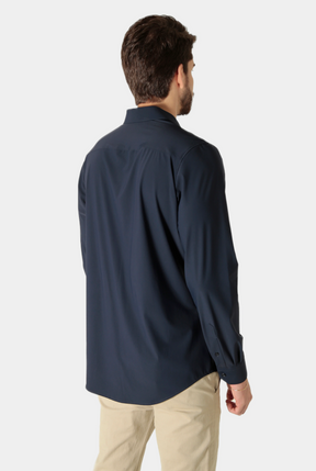 CAMISA TECH REGGINO POLIAMIDA STRETCH AZUL